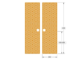 Model cổng 2 cánh cnc model dxf đẹp