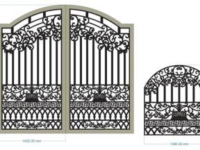 Model cổng 2 cánh và hàng rào cnc siêu hot