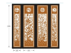 Model cổng vạn sự như ý cnc 4 cánh