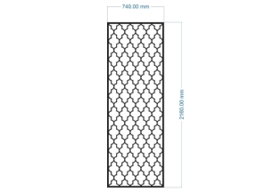 Model dxf cnc vách ngăn đơn giản