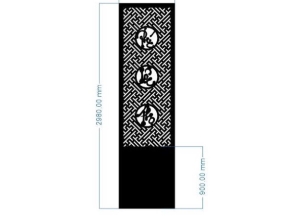 Model dxf cnc vách ngăn phúc lộc thọ