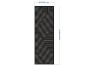 Model dxf cổng 2 cánh kẻ cnc