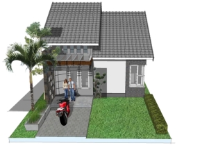 Model nhà ở phố  trệt diện tích thiết kế 9x21.3m