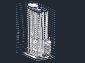 Model revit 2019 thiết kế kiến trúc và MEPF 21 tầng 21x34m (kiến trúc+cấp thoát nươc+điều hòa thông gió)