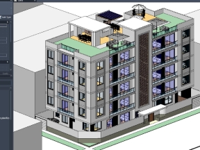 Model revit chung cư mini thấp tầng