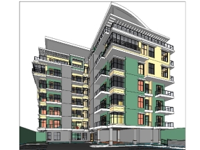 Model revit nhà ở xã hội