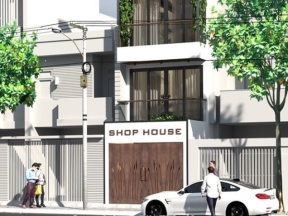 Model sketchup 2019 nhà phố 3 tầng kích thước 4.85x13.7m