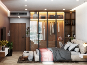 Model sketchup 2020, vray 4.1 nội thất phòng ngủ sang trọng
