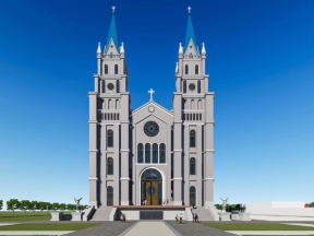 Model sketchup nhà thờ thiên chúa giáo