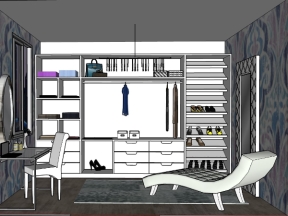 Model sketchup nội thất phòng ngủ mới