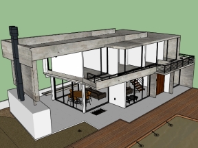 Model sketchup việt nam nhà 2 tầng miễn phí