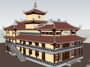 Model su chùa Từ Nguyên 