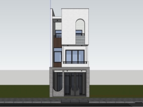 Model su nhà dân 3 tầng hiện đại 5x16m