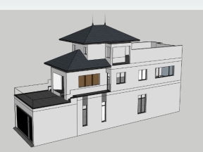 Model su nhà phố 2 tầng 1 tum 6.2x22m
