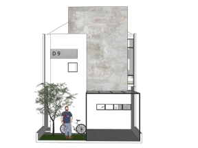 Model su nhà phố 2 tầng 6x7.35m