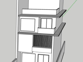 Model su nhà phố 3 tầng 7.9x20m