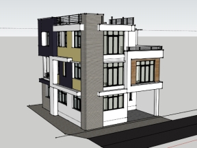 Model su nhà phố 3 tầng phong cách độc đáo