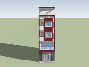 Model su nhà phố 5 tầng 5x17m