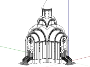 model su dựng nhà thờ thiên chúa,mẫu nhà thờ file sketchup,dựng 3d su nhà thờ công giáo