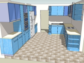 Model su nội thất bếp cao cấp hiện đại