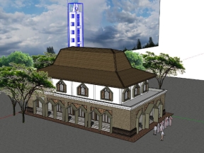 Model su thiết kế nhà thờ mới nhất