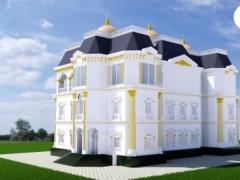 Model Su thiết kế tòa biệt thự lâu đài khủng phong cách tân cổ điển châu âu Phú Mỹ Hưng