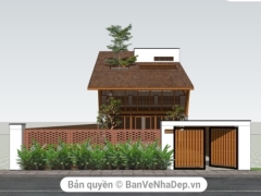 Model su tropical villa thiết kế nhà cổ trung hoa