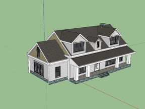 Model su việt nam nhà cấp 4 diện tích xây dựng 7.9x15.6m