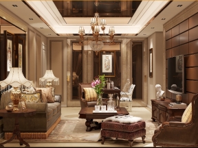 Model thiết kế nội thất phòng khách theo phong cách tân cổ điển (Su 2020 - Vray 4.0)