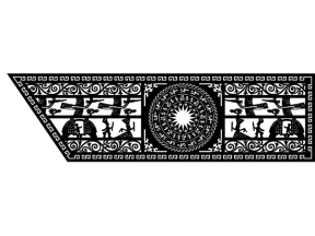 Model vách cầu thang trống đồng