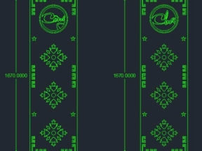 Model vách cổng công cha cnc