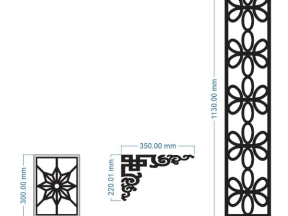 Model vách hoa và hoa góc cnc đẹp model dxf