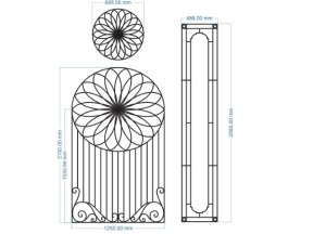 Model vách ngăn trước nhà mới cnc