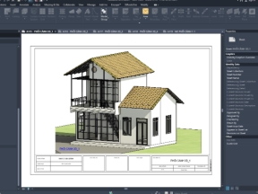 Nhà  1 trệt 1 lầu kiểu tối giản nhưng hiện đại, file kiến trúc và kết cấu đầy đủ