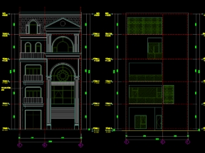 Nhà 5 tầng kích thước 16.8x10m