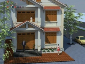 Nhà biệt thự 2 tầng 8.7x14.7m