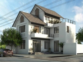 Nhà biệt thự 3 tầng .skp mới