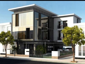 Nhà biệt thự 3 tầng cực đẹp model .skp
