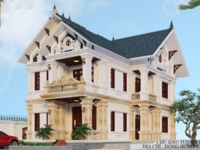 Nhà biệt thự tân cổ điển 2 tầng 11x14.5m hồ sơ