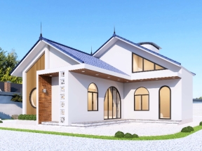 Nhà cấp 4 mái thái 11x11m