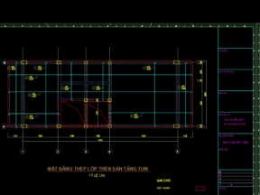 Nhà dân 5 tầng 5×11.6m có thang máy móc kt-kc-dt