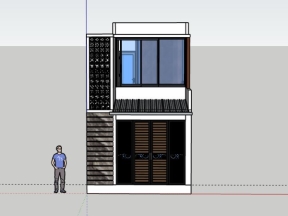 Nhà ở 2 tầng 4x8.5m su