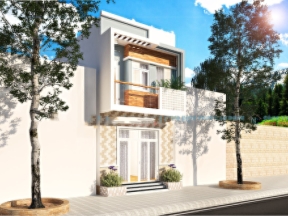 Nhà ở phố 2 tầng 5x21.5m