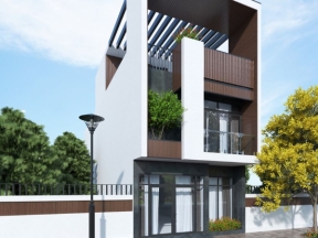 Nhà ở phố 3 tầng .skp đẹp nhất