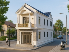 Nhà Ống Mái Thái 5x24m - 2 Tầng