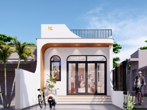 Nhà phố 1 tầng đẹp 5x23m  hiện đại
