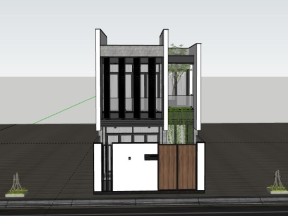 Nhà phố 2 tầng 6x21m dựng model su việt nam