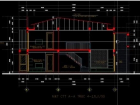 Nhà phố 2 tầng diện tích 5x14m đầy đủ thiết kế