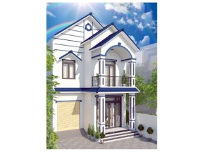 Nhà phố 2 tầng mái thái 7x18m