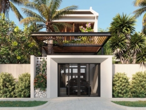 Nhà phố 3 tầng 3d đẹp